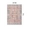 World Rug Gallery Vintage Distressed Machine Washable Area Rug 3 ft 3 in x 5 Red 6034 RED3X5 - alternate 3