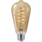 Signify Vintage 60W Equivalent Amber ST19 Medium LED Decorative Light Bulb 565622 - alternate 3