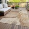 Homeroots 9' X 12' Brown Beige And Taupe Floral Washable Indoor Outdoor Area Rug 582240 - alternate 5