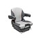 Uni Pro 138 Mechanical Suspension Seat | Black/Silver Vinyl with Orange Piping 8797 - alternate 5