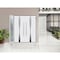 Vdomdoors Steel Double Doors Deux 1744 Natural Oak Sidelight Exterior White Window Stainless Inserts Single M DEUX1744DEXD-OAKW-LH-W72+14 x H80 - alternate 4