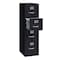 Hirsh 15" W 4 Drawer Vertical File Cabinet, Black, Letter 17892 - alternate 4