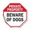 Signmission Private Property Beware of Dogs, 10 Inch X 10 Inch, Vinyl Decal OC-D-10-138 - alternate 1