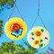 Exhart Blue Metal 10 in. H Butterfly & Sunflower Outdoor Decoration 20640 - alternate 2