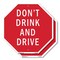 Signmission Don't Drink and Drive, 10 inch X 10 inch, Aluminum Metal Signs, 2PK OC-A-2PACK-10-79 - alternate 1