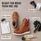 Handpoint Stylish Classic 8 in Soft Toe Mens Work Boots Leather Slip Resistant Durable Breathable, 6.5 HVB808EE-6.5 - alternate 7