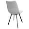 Leisuremod Markley Modern Leather Dining Chair With Metal Legs, Light Grey MC18LGR - alternate 3