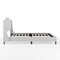 Martha Stewart Amelia Queen Upholstered Platform Bed w/Curved Headboard and Cushioned Siderails, Wood Slat, Gray TW-3WDB02B-Q-GY-MS - alternate 3