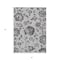 Homeroots 3' X 5' Gray Charcoal And Silver Floral Washable Indoor Outdoor Area Rug 589470 - alternate 3