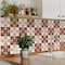 Homeroots 4" x 4" Brown And Gold Vinyl Arabesque Peel And Stick Removable Tiles 569312 - alternate 4