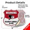 Signmission Video Surveillance Shield Sign Warning S, 6 inch X 6 inch, Vinyl Decal, 5PK SHI-D-5PACK-6-468 - alternate 4