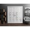 Sartodoors Sliding Closet Double Bi-fold Doors Grey Solid Core Modern Interior QUADRO4088DBF-OAK-72 x 80 (4* 18x80) - alternate 3