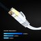 Maximm 12ft Cat7 Flat Shielded Ethernet Cable 10Gbps RJ45, 2PK, White, 2PK CAT7F-12FT-White-2PK - alternate 3