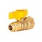Brasscraft Gas Ball Valve, 1/2 in Connection, Flared x FIP, 5 psi Pressure, Brass Body PSSD-41 - alternate 1
