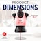 Topmaster Female Mannequin Torso with Metal Stand, Hollow Back, Stackable Dress Form for T-Shirt Display TPMANQTORFE - alternate 3