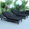 Leisuremod Chelsea Modern Outdoor Chaise Lounge Chair With Black Cushions CLBL-77BL2 - alternate 3