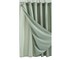 Homeroots Sage Green Modern Grid Shower Curtain and Liner Set 399758 - alternate 1