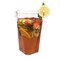 Smarty Had A Party 52 oz. Clear Square Plastic Disposable Pitchers (24 Pitchers), 24PK 552S-CASE - alternate 3