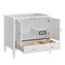 James Martin Vanities Myrrin 36" Vanity, Bright White, w/ 3 CM Tajnar Eclos Top 485-V36-BW-3TJR - alternate 2