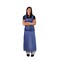 Vguard 6mil Vinyl Apron, Die Cut, Blue, 6/12, 35x45in, 72PK B87O26 - alternate 1