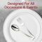Smarty Had A Party Shiny Metallic Silver Mini Plastic Disposable Tasting Forks (960 Forks), 960PK 780-SV-CASE - alternate 4