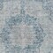 Homeroots 8' X 10' Blue Floral Medallion Washable Indoor Outdoor Area Rug 607899 - alternate 5