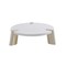 Homeroots 40" White And Gold Stainless Steel Round Coffee Table 372311 - alternate 1