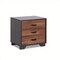 Homeroots 19" Espresso And Walnut Brown Three Drawer Wood Nightstand 286443 - alternate 4