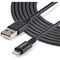 Startech.Com 10 ft Black 8-pin Lightning to USB Cable USBLT3MB - alternate 1