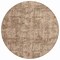 Homeroots 8' Beige And Copper Round Abstract Washable Indoor Outdoor Area Rug 615436 - alternate 5