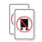 Signmission National Network Prohibited, 18'' X 24'' 2 Signs, Heavy Gauge Aluminum, 2PK A-1824-2PACK-23864 - alternate 1