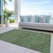 Homeroots 8' X 10' Fern Green And Dark Green Floral Washable Indoor Outdoor Area Rug 604225 - alternate 3
