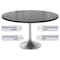 Leisuremod Round 47.24 in W, 29.35 in L, Sintered Stone/Stainless Steel, Black VT23BS-48BLS - alternate 4