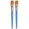 Princeton Select Artiste Flat Wash Brush, Synthetic, Short Handle Mixed Media, Size 1 inch, 2PK P3750FW100 - alternate 1