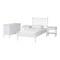 Baxton Studio Denita Bedroom Set, White, Twin 271-14733-14743-14739-14739-ZORO - alternate 1