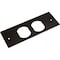 Wiremold Duplex Faceplate Fitting, Gray, Steel OFR47-D - alternate 1