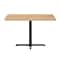 Flash Furniture Bennett 30 in x 48 in Solid Wood Indoor Tabletop in Natural with 23.75 in x 29.5 in Dining Height GSF-REC3048-NAT-T2230-GG - alternate 3