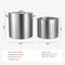 Vevor 100QT Stainless Steel Stockpot Cooking Kitchen Sauce Pot with Basket Lid Handle SP100QT505006S - alternate 2