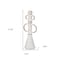 Homeroots 14" White And Beige Metal Tabletop Sculpture 608710 - alternate 3