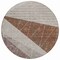Homeroots 8' Gray Silver And Taupe Round Geometric Washable Indoor Outdoor Area Rug 582472 - alternate 2