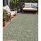 Homeroots 5' X 8' Sage Gray And Ivory Polka Dot Washable Indoor Outdoor Area Rug 599077 - alternate 1
