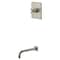 Kingston Brass Single-Handle Pressure Balanced Tub Faucet, Brushed Nickel KB6348BXTO - alternate 1
