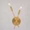 Vaxcel Warwick 2 Light Brass Contemporary Candelabra Wall Sconce W0492 - alternate 3