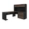 Bestar Connexion L-Shaped Workstation, Antigua/Black 93867-000052 - alternate 1