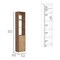 Homeroots 13" Natural Wood Freestanding Bathroom Vanity 543591 - alternate 2