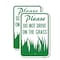 Signmission Please Do Not Drive on the Grass, 18'' X 24'' 2 Signs, Heavy Gauge Aluminum, 2PK A-1824-2PACK-23294 - alternate 1