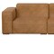 Homeroots 116" Sienna Leather Modular Sofa With Brown Legs 641019 - alternate 5