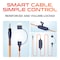 Delton Ascent Replacement USB/USBC Cable for Kids Learning Computer Headset Headphones, Orange S35 - alternate 5