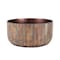 Homeroots Set of Two Brown Wood 1 Ounce Round Pot Planters 634285 - alternate 2