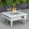 Leisuremod Walbrooke Modern White Patio Conversation With Square Fire Pit & Tank Holder, Navy Blue WW-27-20-57-31-NBU - alternate 4